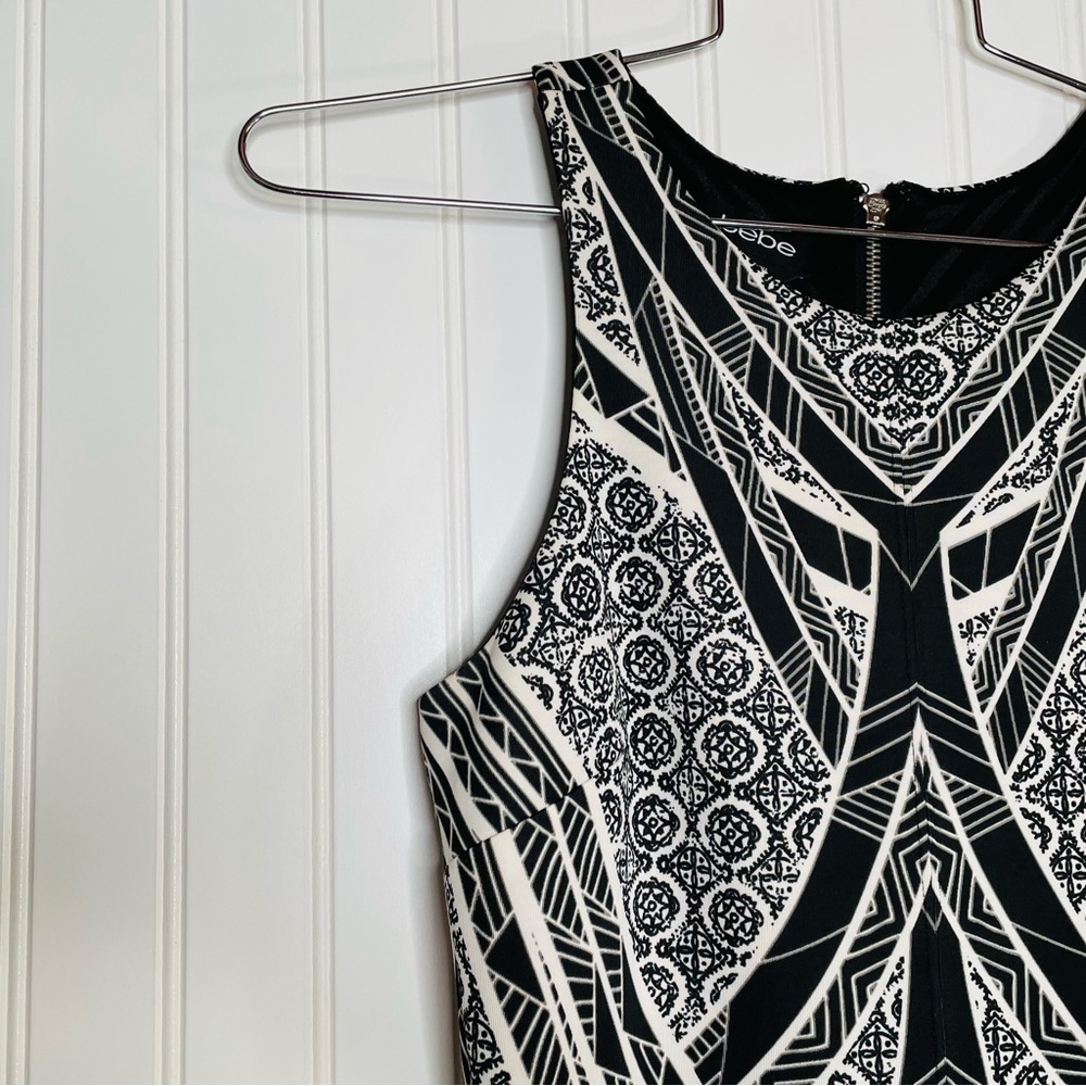 bebe Geometric Racerback Bodycon Dress - Picture 5 of 8